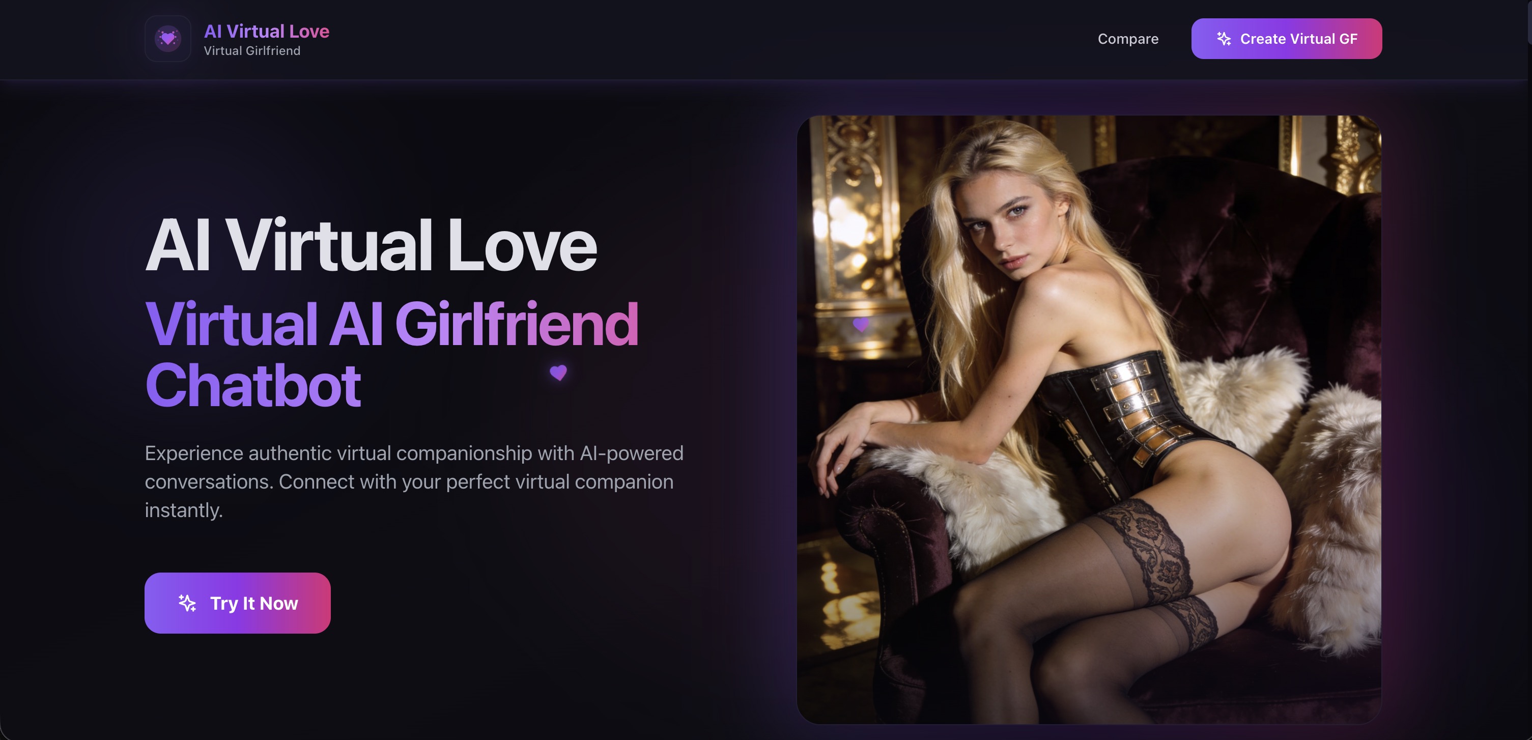 Captura de AI Virtual Love
